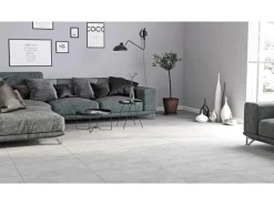 Bodenfliese Feinsteinzeug Silver peak Grau 59,8 cm x 59,8 cm