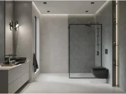 Bodenfliese Feinsteinzeug Silver peak Grau 59,8 cm x 119,8 cm