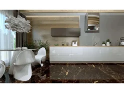 Bodenfliese Feinsteinzeug Glasiert Poliert 60 cm x 60 cm