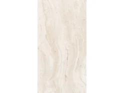 Bodenfliese Feinsteinzeug Travertino Beige 60 cm x 120 cm