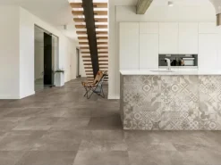 Bodenfliese Feinsteinzeug Vesuvio Taupe 60,5 cm x 60,5 cm