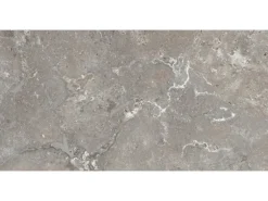 Bodenfliese Feinsteinzeug Travertino Grau Matt 60 cm x 30 cm