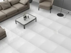 Bodenfliese Feinsteinzeug Weiß 60 cm x 60 cm