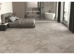 Bodenfliese Feinsteinzeug Grau 60 cm x 120 cm