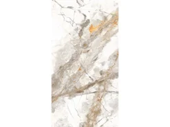 Bodenfliese Feinsteinzeug Gold Glasiert Poliert 60 cm x 120 cm