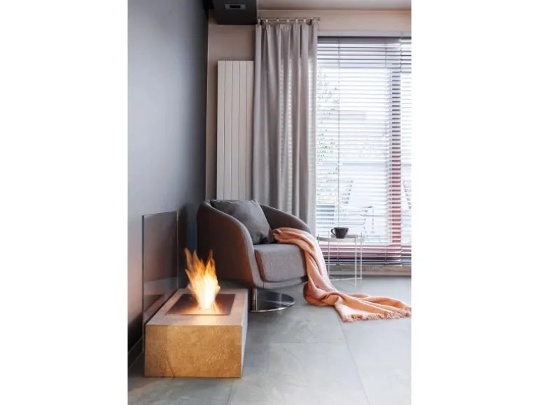 Bodenfliese Feinsteinzeug Grau Glasiert Poliert 60 cm x 120 cm