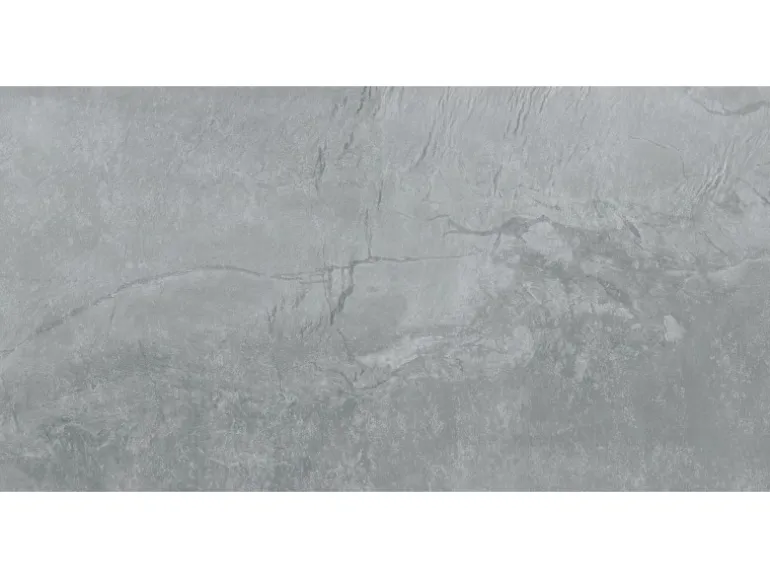 Bodenfliese Feinsteinzeug Grau Glasiert Poliert 60 cm x 120 cm
