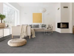 Bodenfliese Feinsteinzeug Grau 60 cm x 60 cm