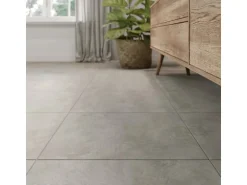 Bodenfliese Feinsteinzeug Dallas Grau Glasiert Matt 60,6 cm x 60,6 cm