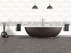 Bodenfliese Feng Feinsteinzeug Grau Glasiert 30 cm x 60 cm