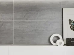 Bodenfliese Harmony Feinsteinzeug Grau Glasiert 29,7 cm x 59,8 cm