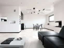 Bodenfliese Marmore Carrara Feinsteinzeug Weiß 60 cm x 60 cm