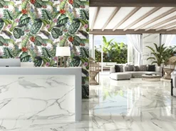 Bodenfliese Statuario Classic Feinsteinzeug Weiß Poliert 60 cm x 60 cm