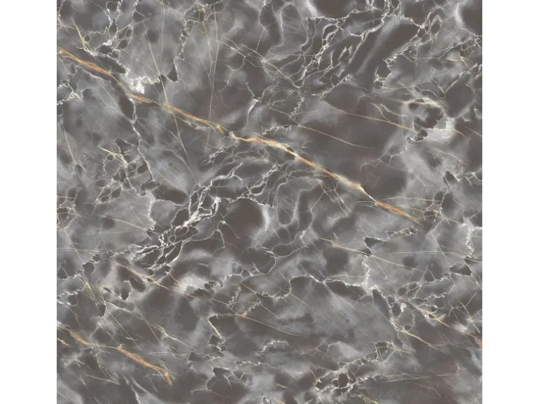 Bodenfliese Wave Feinsteinzeug Marmor Grey Glasiert Poliert 60 cm x 60 cm