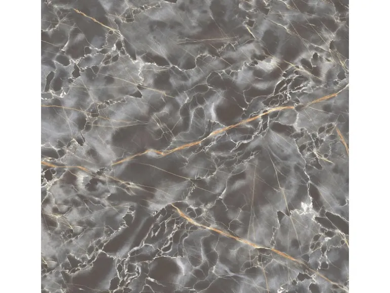 Bodenfliese Wave Feinsteinzeug Marmor Grey Glasiert Poliert 60 cm x 60 cm