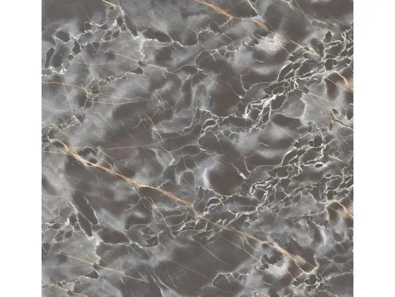 Bodenfliese Wave Feinsteinzeug Marmor Grey Glasiert Poliert 60 cm x 60 cm