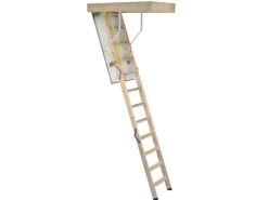 Bodentreppe Complete 120 cm x 70 cm wärmegedämmt U-Wert 1,1 Raumhöhe bis 280 cm