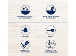 Bondex Holzlasur für Außen Hellblaugrau seidenglänzend 4,8 l