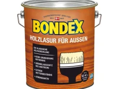 Bondex Holzlasur für Außen Dunkelgrau seidenglänzend 4 l