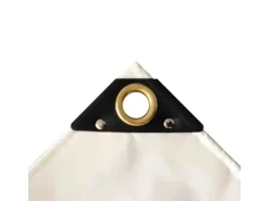 Boni-shop Abdeckplane Gewebeplane 4x7m 650g/M 28m Weiß Wasserdicht Uv-stabil