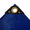 Boni-shop Abdeckplane Pvc 4x5m 650g/M Blau Reißfest Und Wasserdicht
