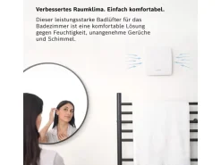 Bosch Badventilator Fan 1500 DH W 100 mit Luftfeuchtesensor Weiß-Glänzend