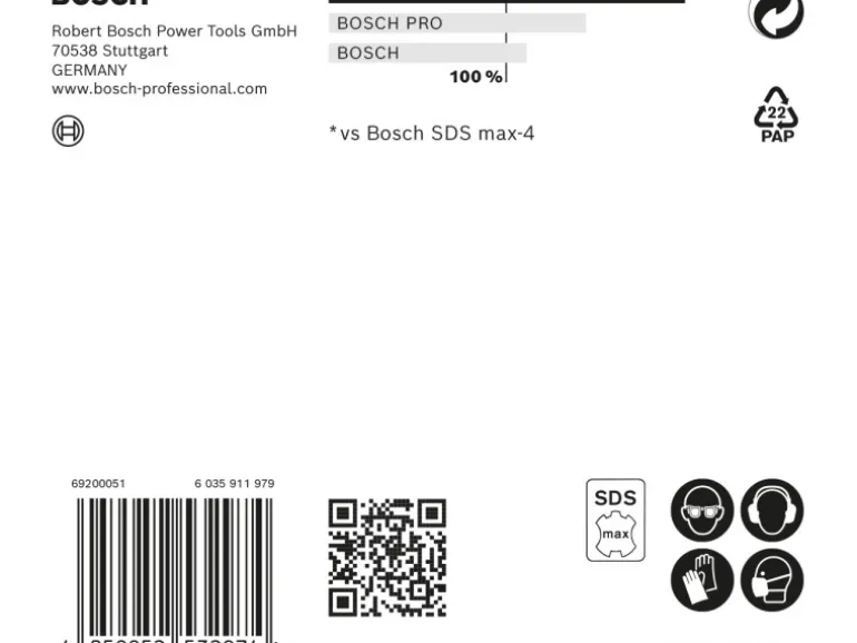 Bosch Expert Hammerbohrer SDS Max-8X 18 mm x 600 mm x 740 mm