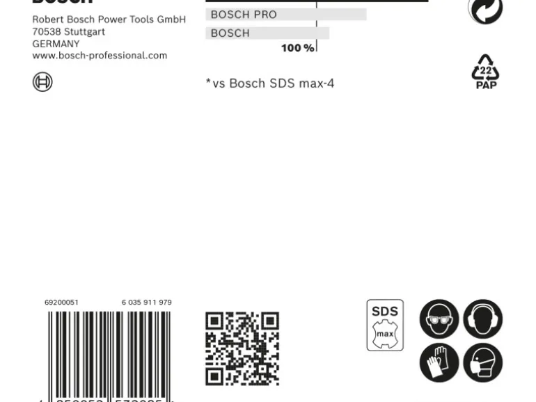 Bosch Expert Hammerbohrer SDS Max-8X 16 mm x 600 mm x 740 mm