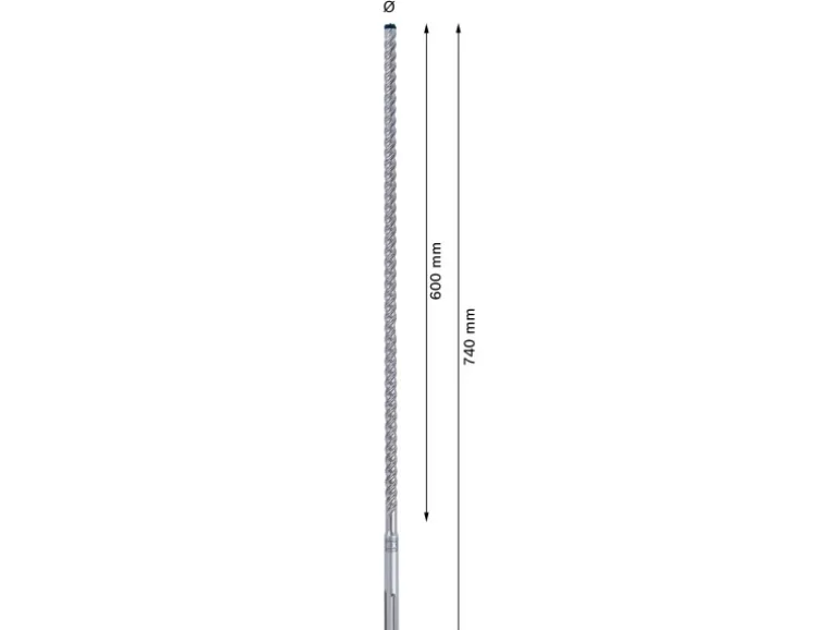 Bosch Expert Hammerbohrer SDS Max-8X 16 mm x 600 mm x 740 mm