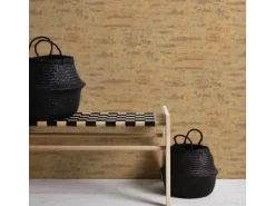 Bricoflor Alte Mauer Tapete Steinoptik Vliestapete inOcker Braun für Küche und Wohnzimmer Vlies Steinmauer Im Used Look Ideal als Küchentapete