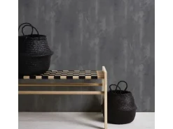 Bricoflor anthrazit Tapete Im industrielook Vlies Betontapete in Dunkelgrau für Wohnzimmer und Küche Im Industrial Style Uni Vliestapete in Betonoptik