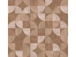 Bricoflor Braune Tapete Geometrisches Muster Retro Vliestapete Im 70er Jahre Stil Ideal für Küche und Wohnzimmer