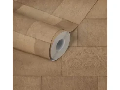 Bricoflor Braune Tapete In Mauer Optik Vlies Steintapete In Rostoptik Ideal Für Küche Und Wohnzimmer Vliestapete In Fliesenoptik