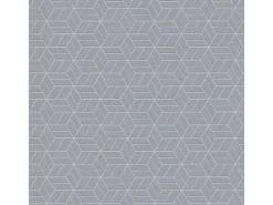 Bricoflor Vliestapete Geometrisches Muster Graue Tapete mit Glitzer Ideal für Teenager und Wohnzimmer Vlies Mustertapete