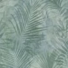 Bricoflor Wasserfarben Tapete mit Palmenblättern Exotische Tapete mit Farn Design Grüne Vliestapete Fin Aquarell Optik für Schlafzimmer