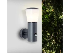 Brilliant Außenwandleuchte Cliffi mit Bewegungsmelder Anthrazit