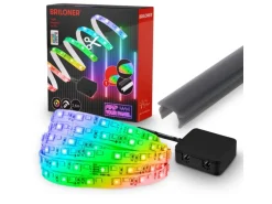 Briloner LED Band Pimp your Panel Starter-Set Fernbedienung Dimmbar RGB+W 2,6 m
