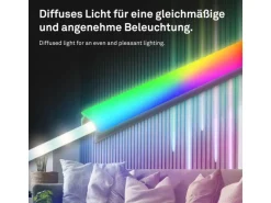 Briloner LED Band Pimp your Panel Starter-Set Fernbedienung Dimmbar RGB+W 2,6 m