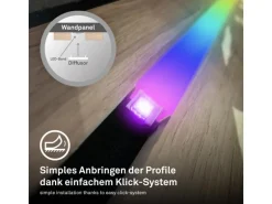 Briloner LED Band Pimp your Panel Starter-Set Fernbedienung Dimmbar RGB+W 2,6 m