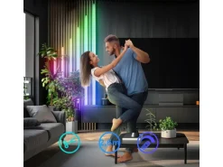 Briloner LED Band Pimp your Panel Starter-Set Fernbedienung Dimmbar RGB+W 2,6 m