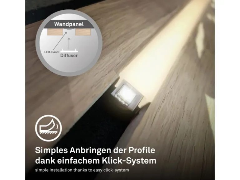 Briloner LED Band Pimp your Panel Starter-Set Warmweiße Lichtfarbe 2,6 m