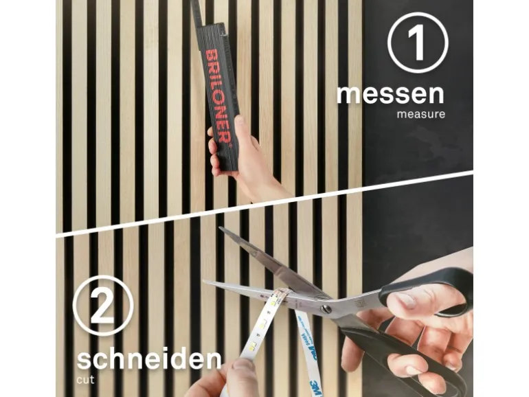 Briloner LED Band Pimp your Panel Starter-Set Warmweiße Lichtfarbe 2,6 m