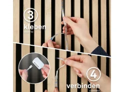 Briloner LED Band Pimp your Panel Starter-Set Warmweiße Lichtfarbe 2,6 m