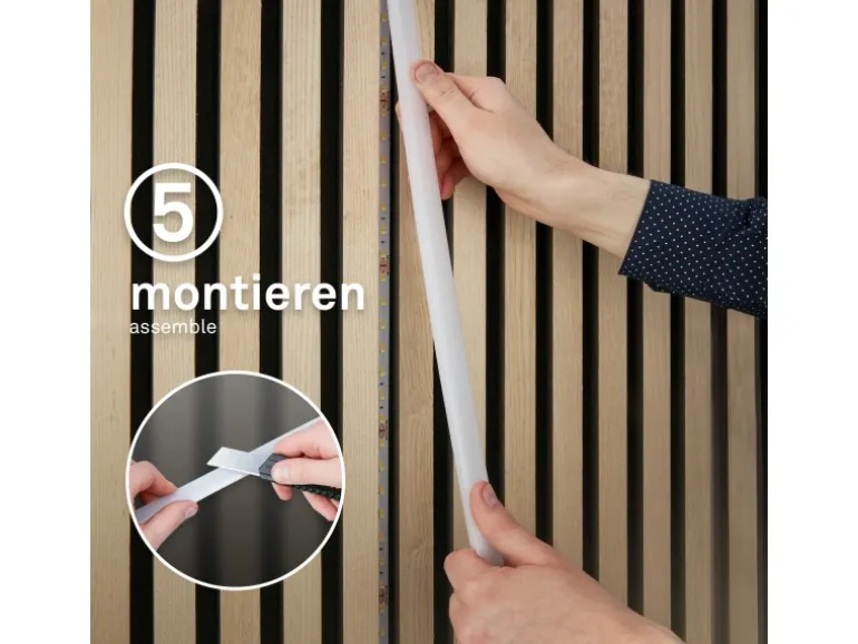 Briloner LED Band Pimp your Panel Starter-Set Warmweiße Lichtfarbe 2,6 m