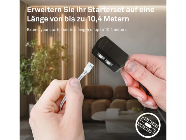 Briloner LED Band Pimp your Panel Starter-Set Warmweiße Lichtfarbe 2,6 m