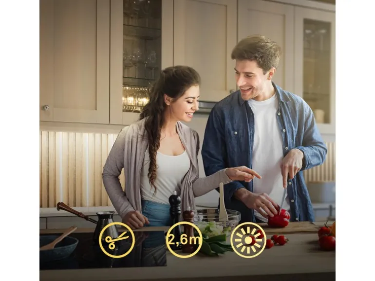 Briloner LED Band Pimp your Panel Starter-Set Warmweiße Lichtfarbe 2,6 m