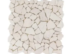 Bruchmosaikmatte Beige 28 cm x 28 cm