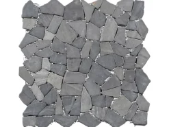 Bruchmosaikmatte Schwarz-Braun 30,5 cm x 30,5 cm