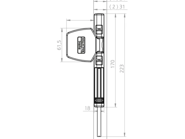 Burg-Wächter Fenstersicherung Winsafe WS 44 Weiß