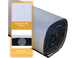 CCLIFE Dämmmatte Alubeschichtung Selbstklebend ECM-geprüft 19 mm Dicke 6 m Länge